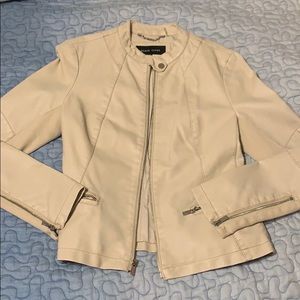 Ivory Pleather Jacket